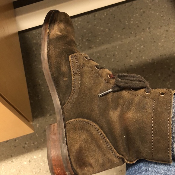 Thursday Boot co. President, water resistant olive suede - Picture 2 of 5